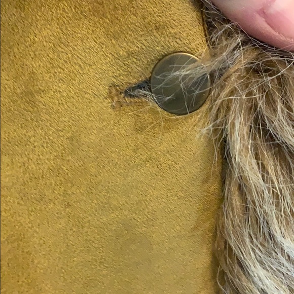 Faux Fur Lined Suede Feel Coat - Picture 2 of 5